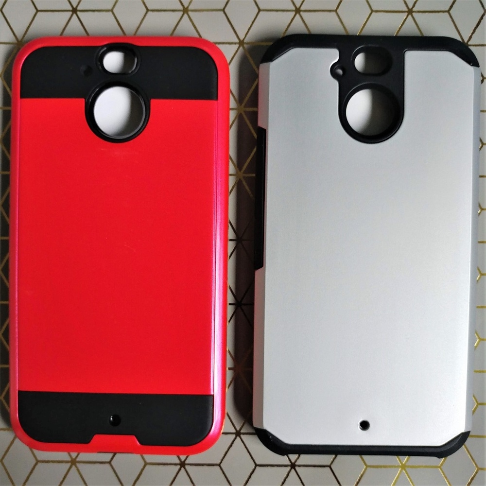 NEW HTC Bolt Phone Cases Bundle Red Silver Black